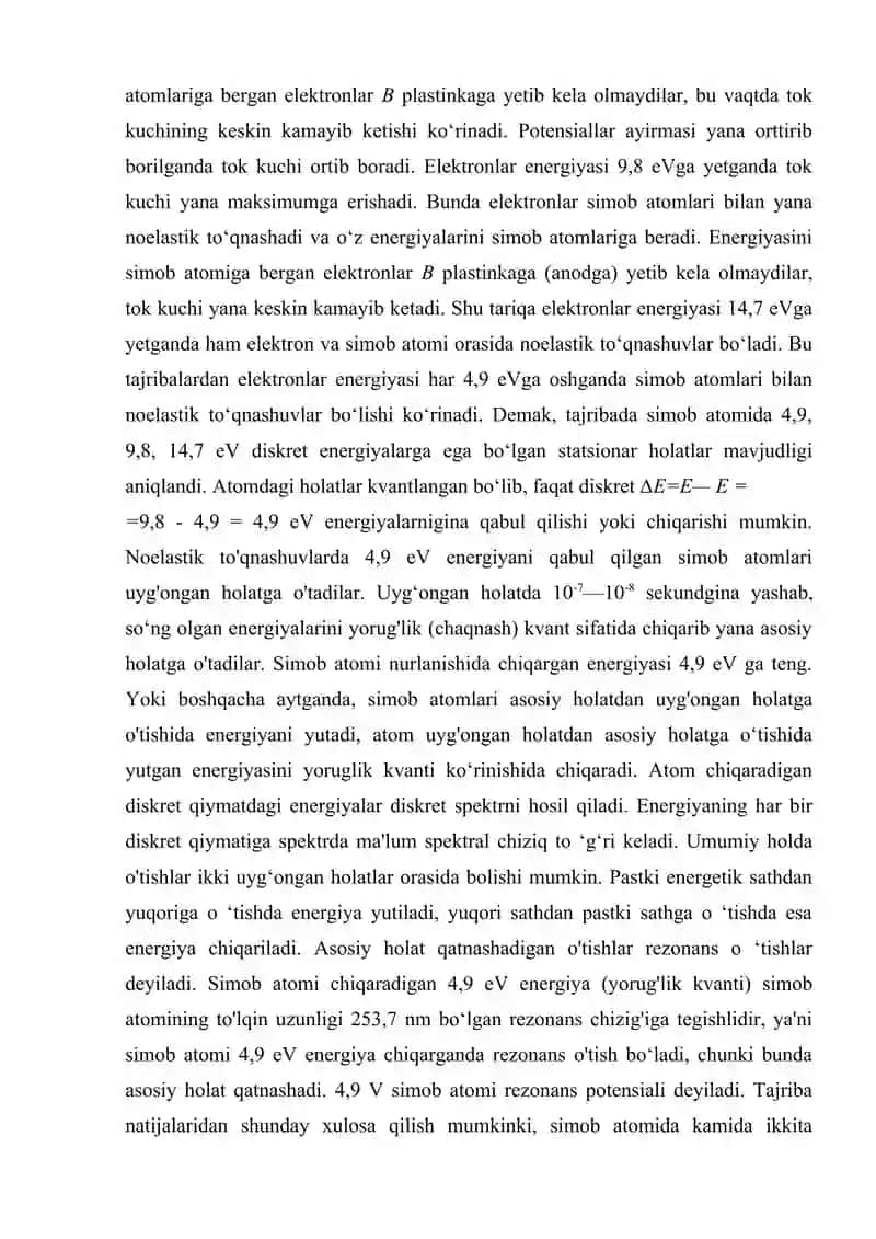 Frank-Gerts simob tajribasi 3