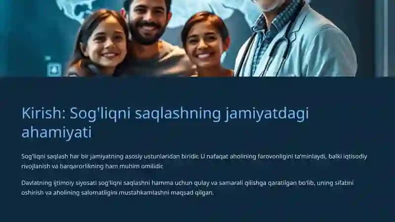 Sog'liqni saqlash sohasidagi davlatning ijtimoiy siyosati 3