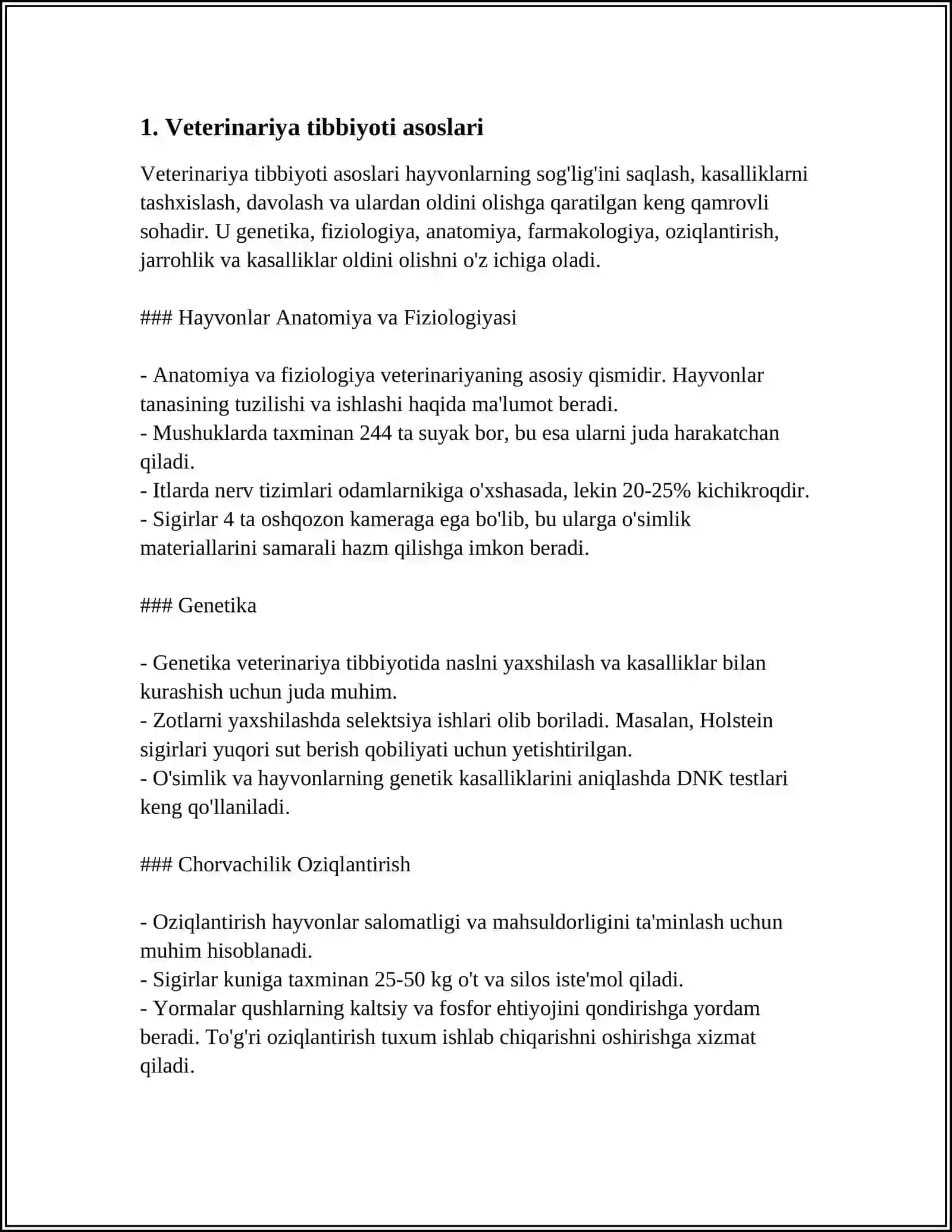 SAMARQAND DAVLAT VETENARIYA MEDITSINASI CHORVACHILIK VA BIOTEXNOLOGIYALAR UNIVERSITET TOSHKENT FILALI 3