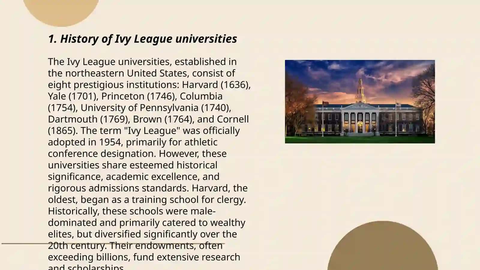 Ivy League universities of USA and UK 3