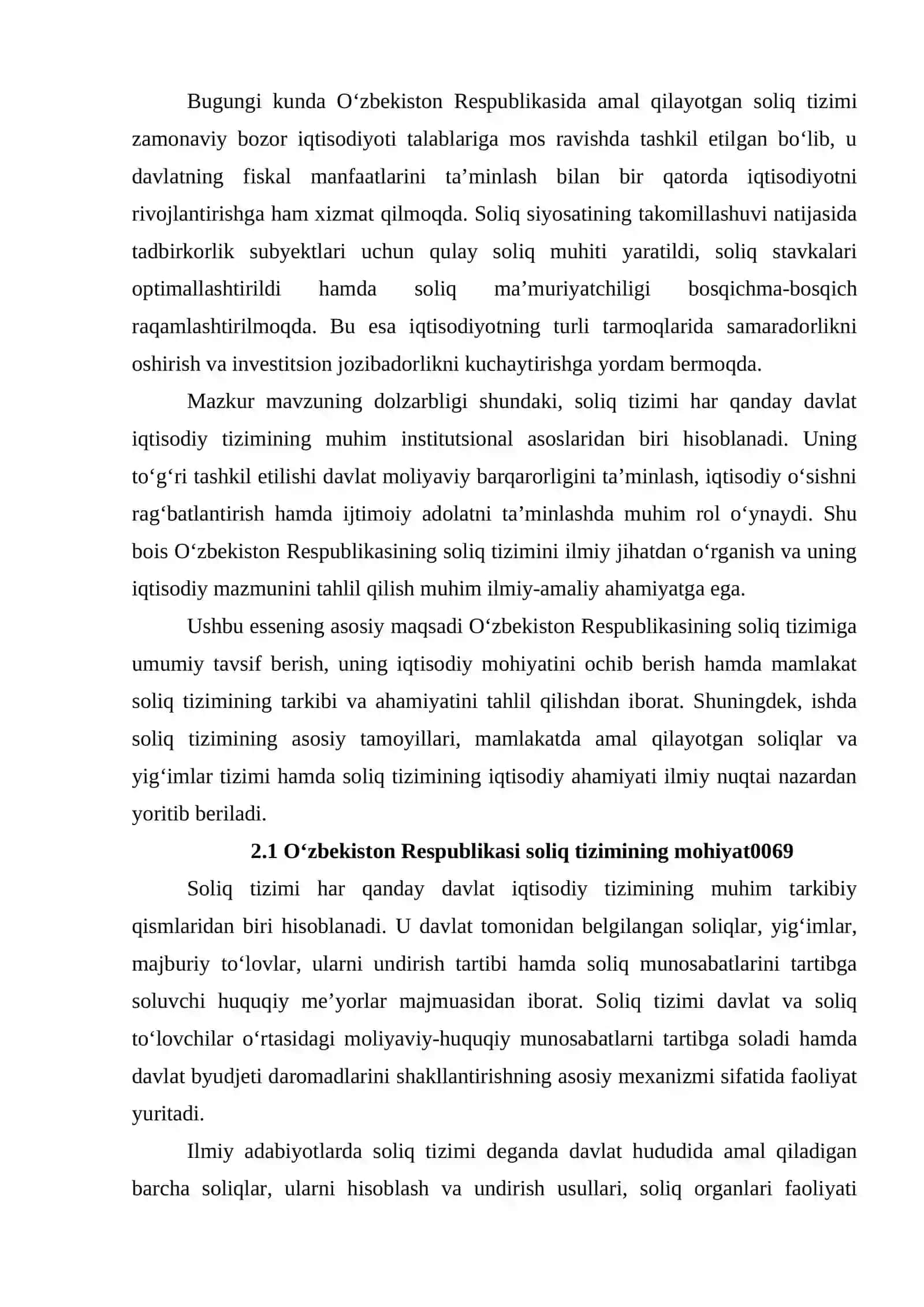 Oʻzbekiston Respublikasining soliq tizimiga umumiy tavsiy 3