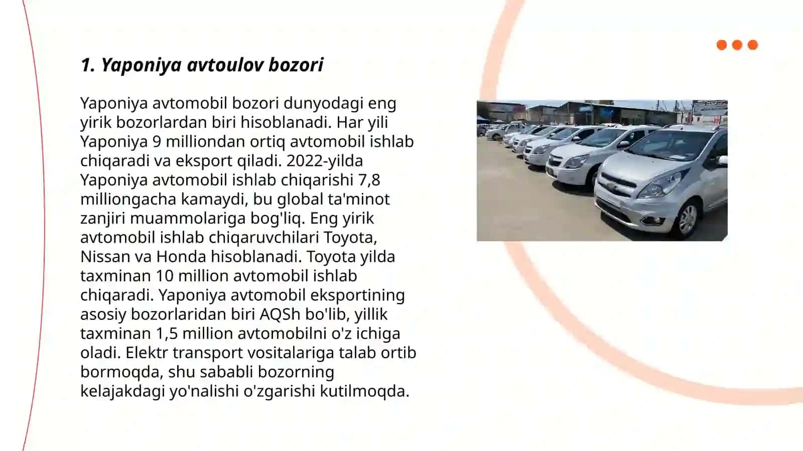 Yaponiya avtoulov bozori 3