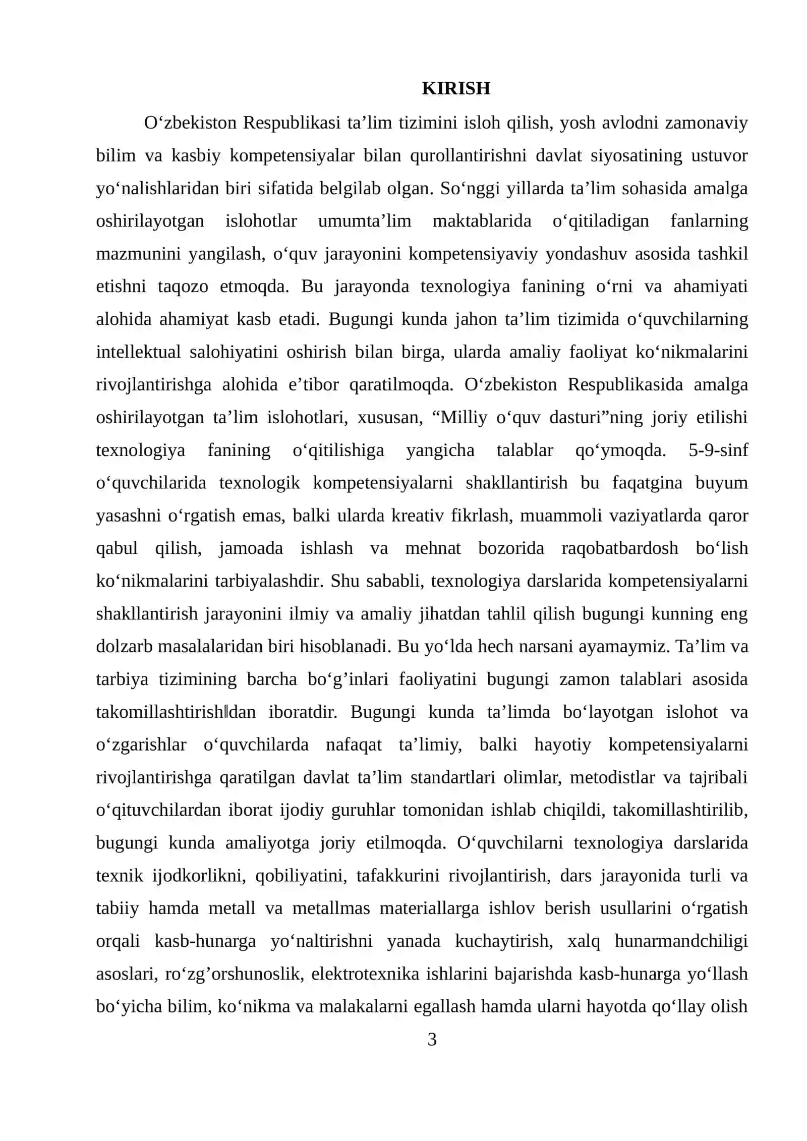 5-9-sinf texnalogiya darslarida kompetansiyalarni shakllantirish jarayonining tahlili 3