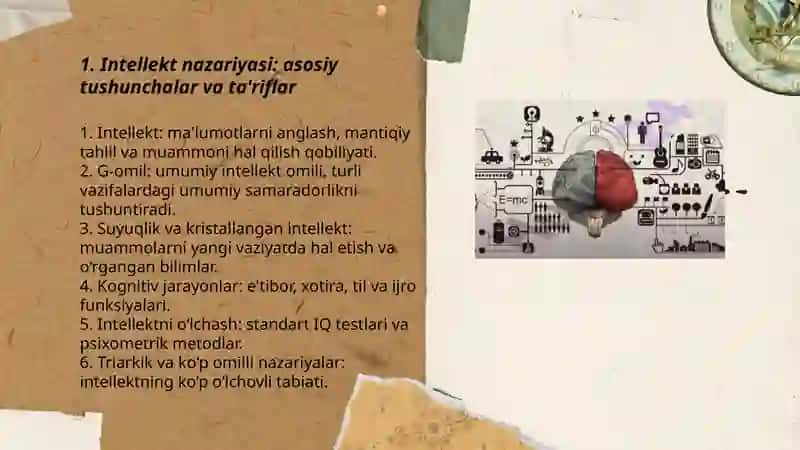 Intellekt va kreativlik nazariyalari 3