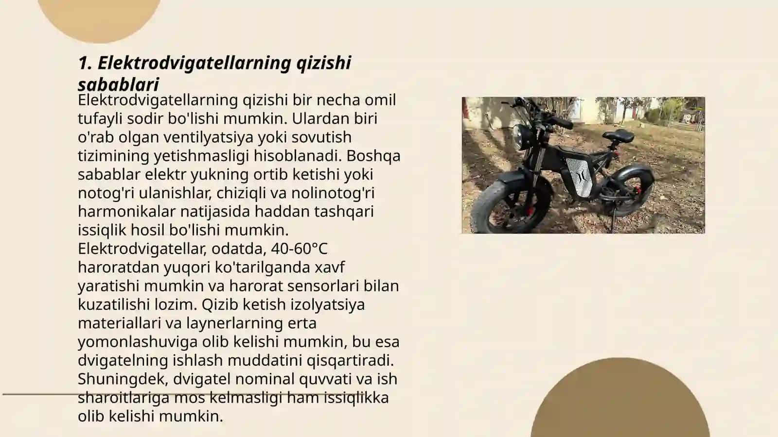 Elektrodvigatellarnini qizishi va sovishi 3