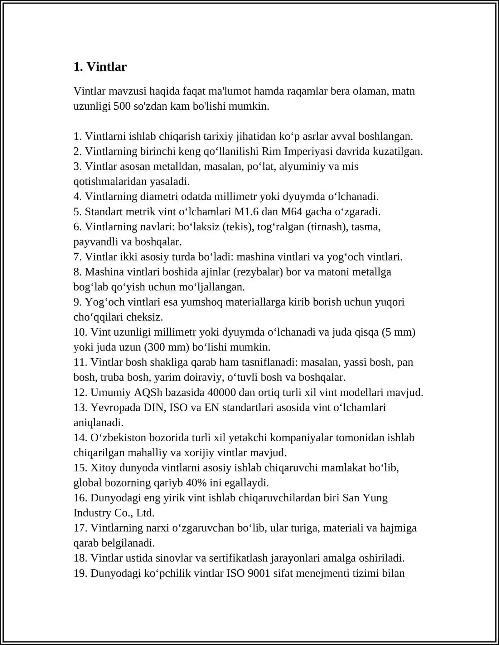 MASHINASOZLIKDA QOʻLLANILADIGAN MAHKAMLOVCHI QISMLAR(ELEMENTLAR) 3