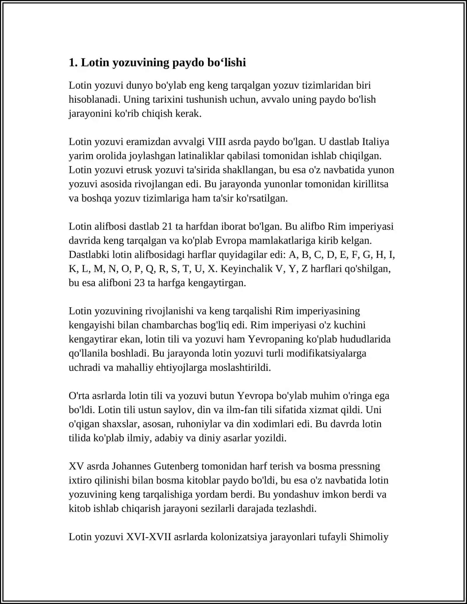 LOTIN TILI TARIXI 3