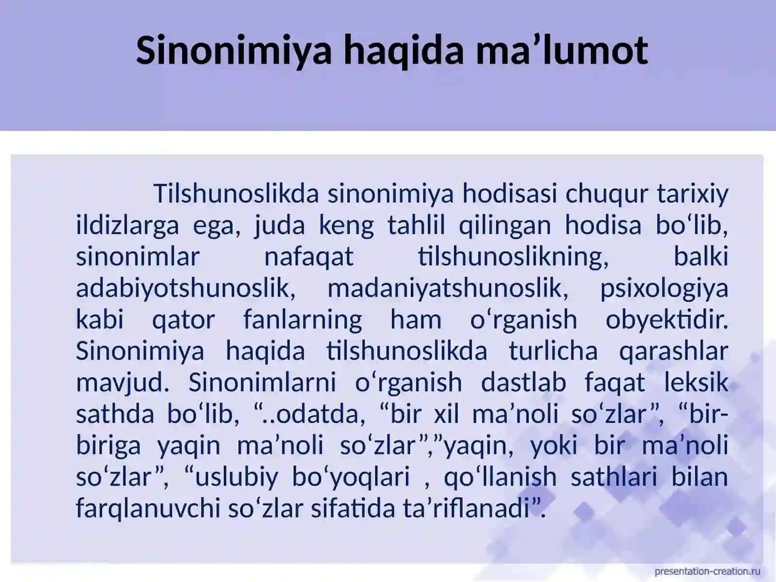 SINONOMIYA VA DARAJALANISH MUNOSABATI 3