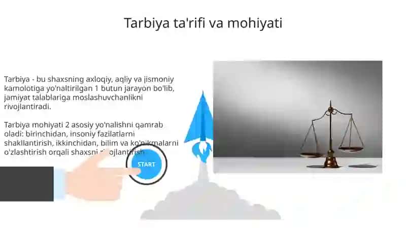 Tibbiyotning tarbiya va muvozanatning ta'rif va mazmuni 3