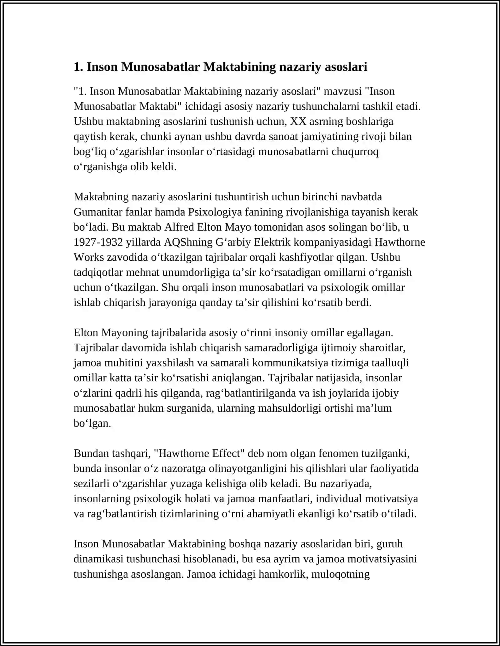 INSON MUNOSABATLAR MAKTABI 3