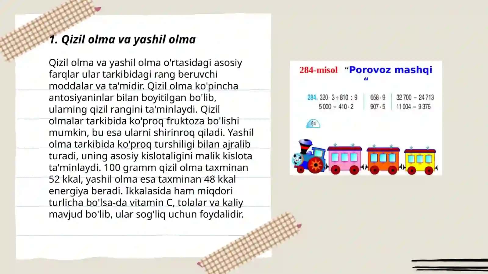 Bolalar uchun masalalar toʻplami 3