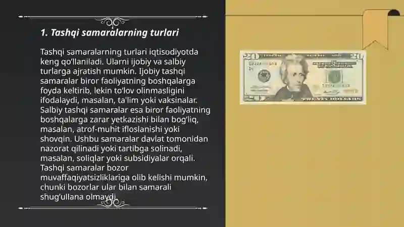 Tashqi samaralar tarixi va ularning klasifikatsiyasi 3