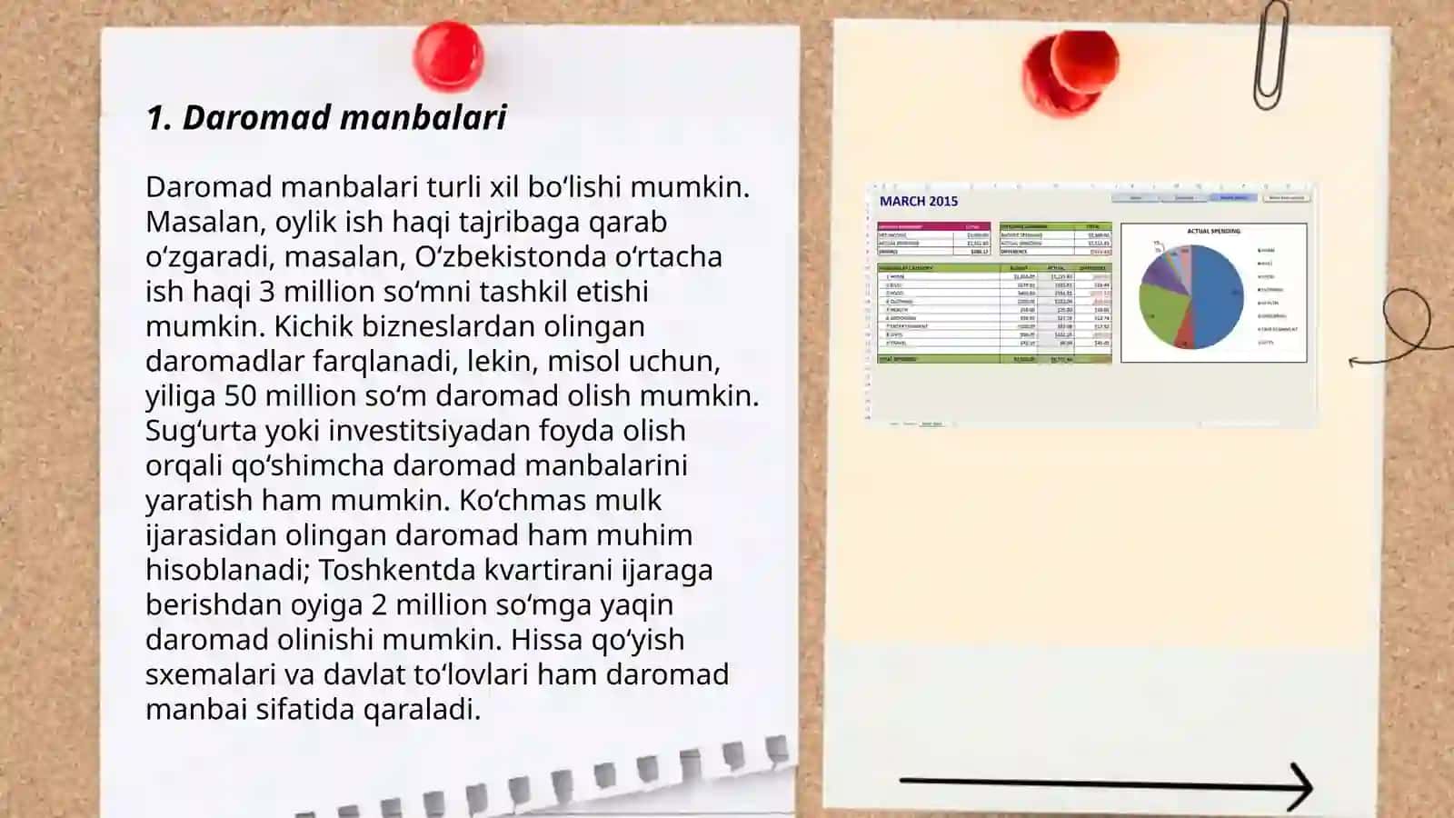 Daromad va xarajatlar tuzilishi 3
