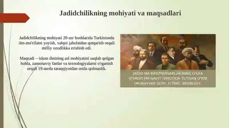 Jadid ma'rifatparvarlarining ijtimoiy-ma'naviy hayotida tutgan o'rni (Fitrat, Behbudiy, Avloniy) 3