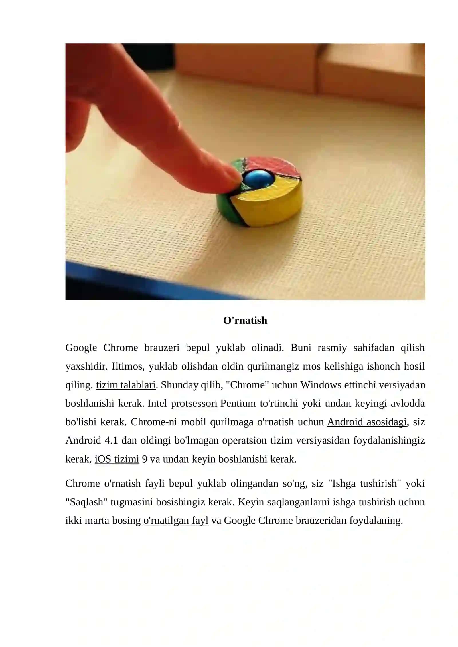 Google Chrome dasturi 3