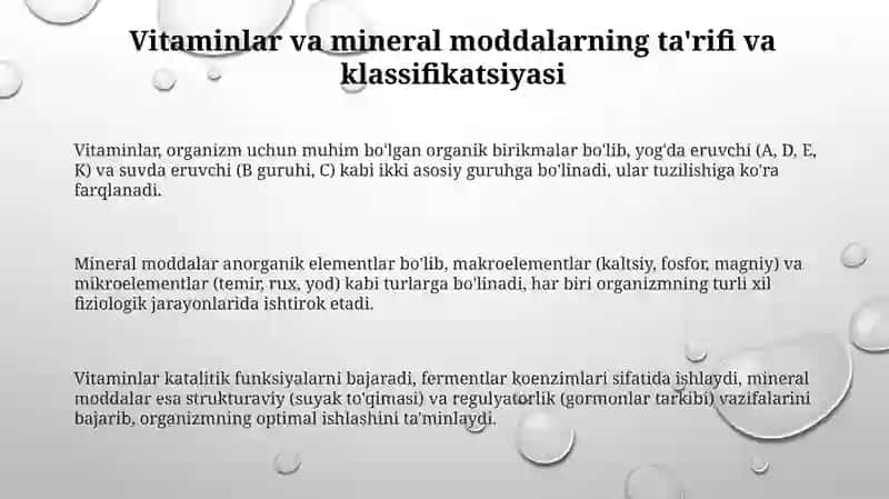 Vitaminlar va mineral moddalar 3