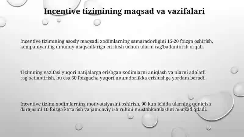 Xodimlarni ragʻbatlantirish tizimi 3