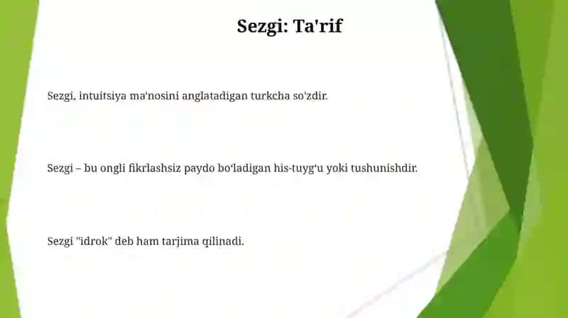 Sezgi 3