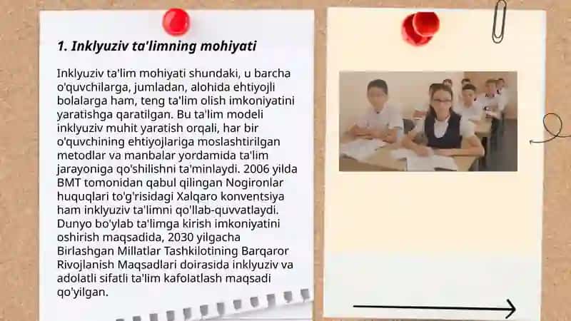 Alohida yordamga muhtoj shaxslarni inklyuziv ta'lim konsepsiyasining mohiyati va asosiy qoidalari 3