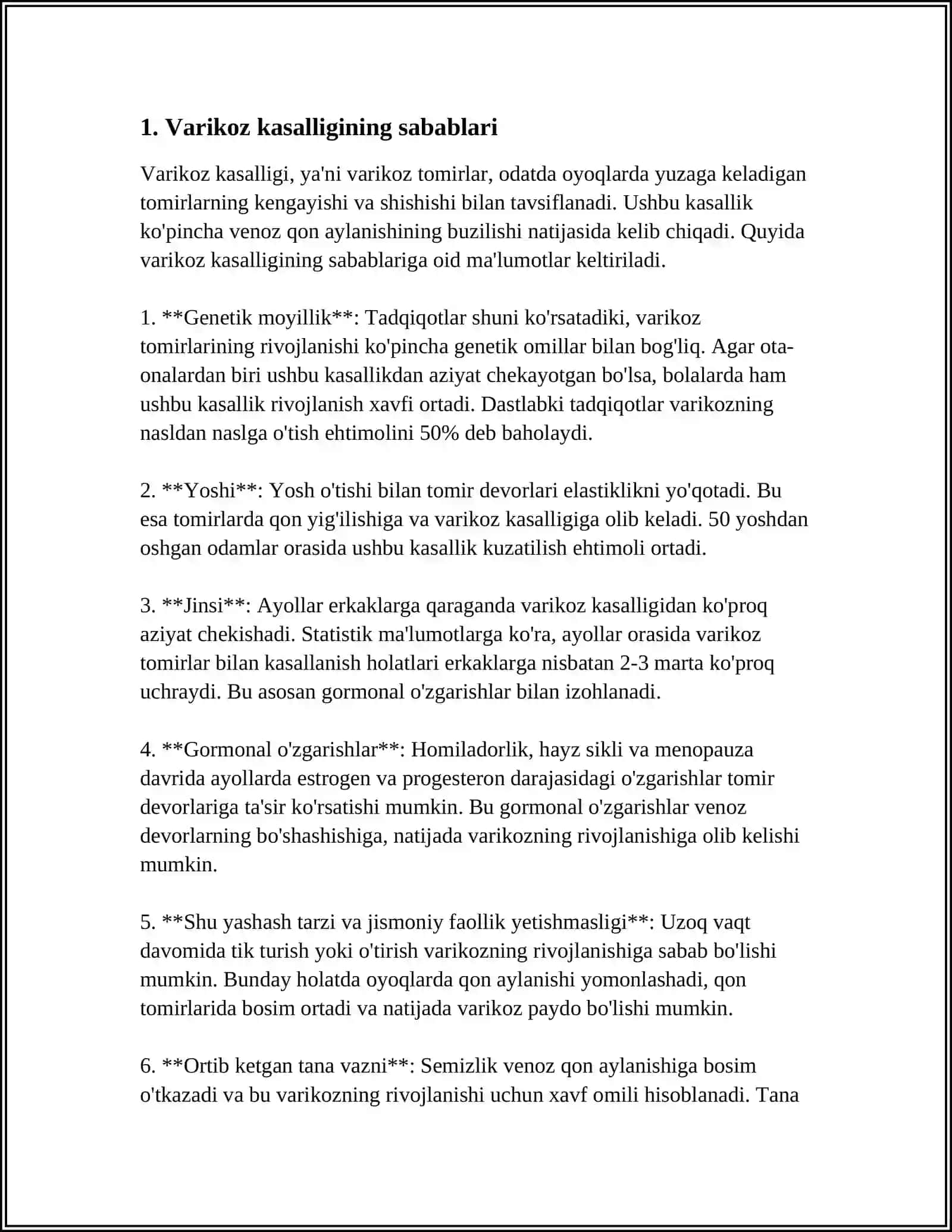 VARIKOZNZNI KANSERVATIV DAVOLASH VA JARROHLIK USULLAR 3
