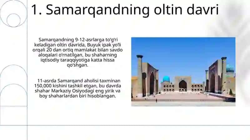 Samarqandning oltin davri 3
