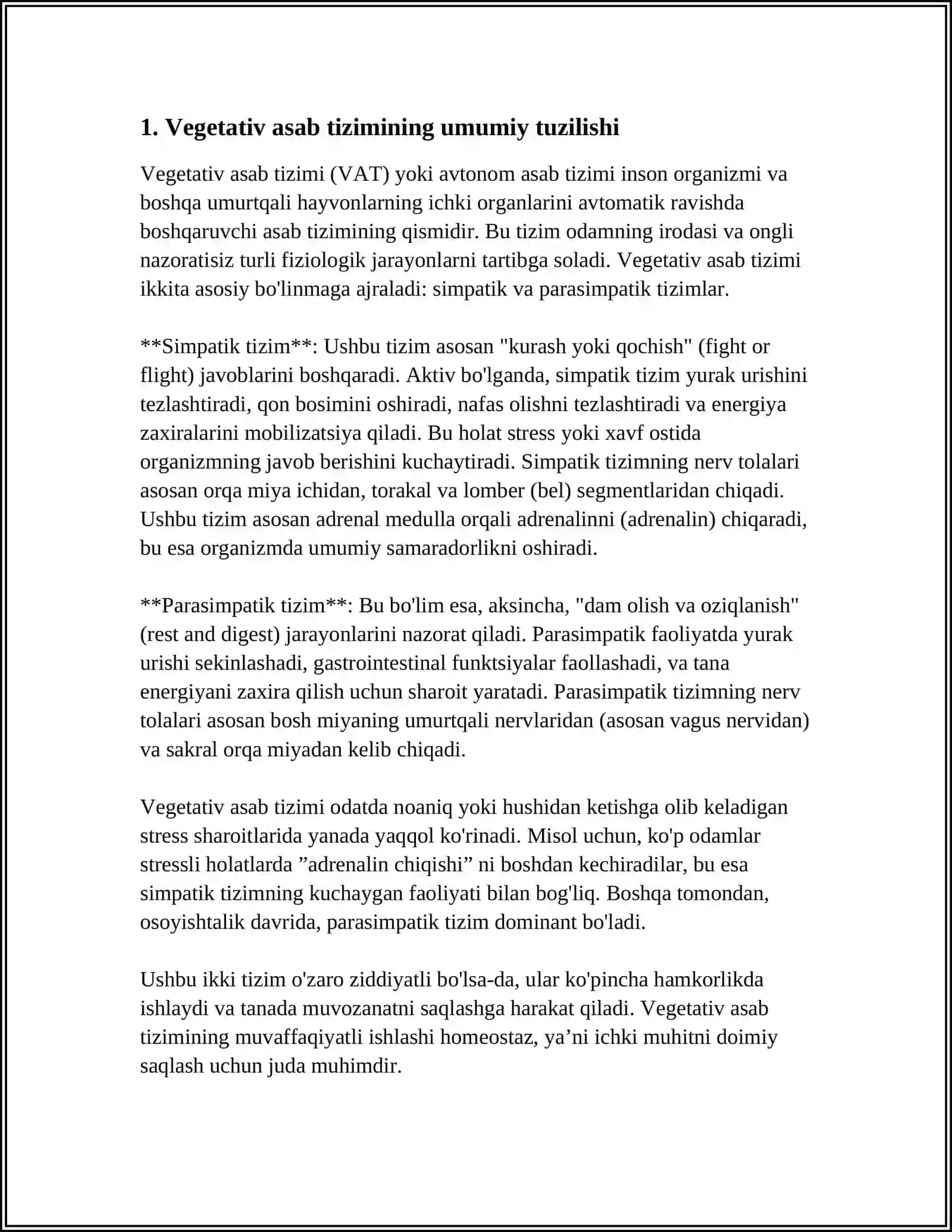 VEGETATIV ASAB TIZIMI ANATOMIYASI VA FIZIOLOGIYASI 3