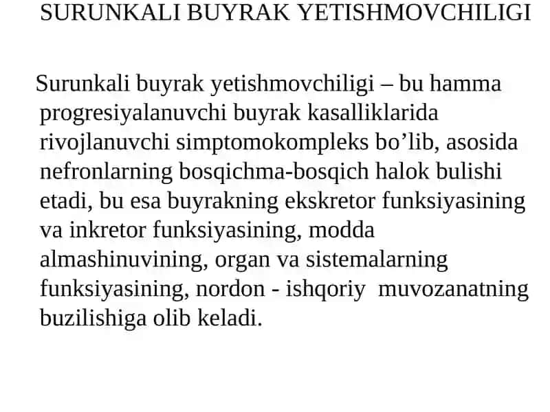 SURUNKALI BUYRAKYETISHMOVCHILIGI 3