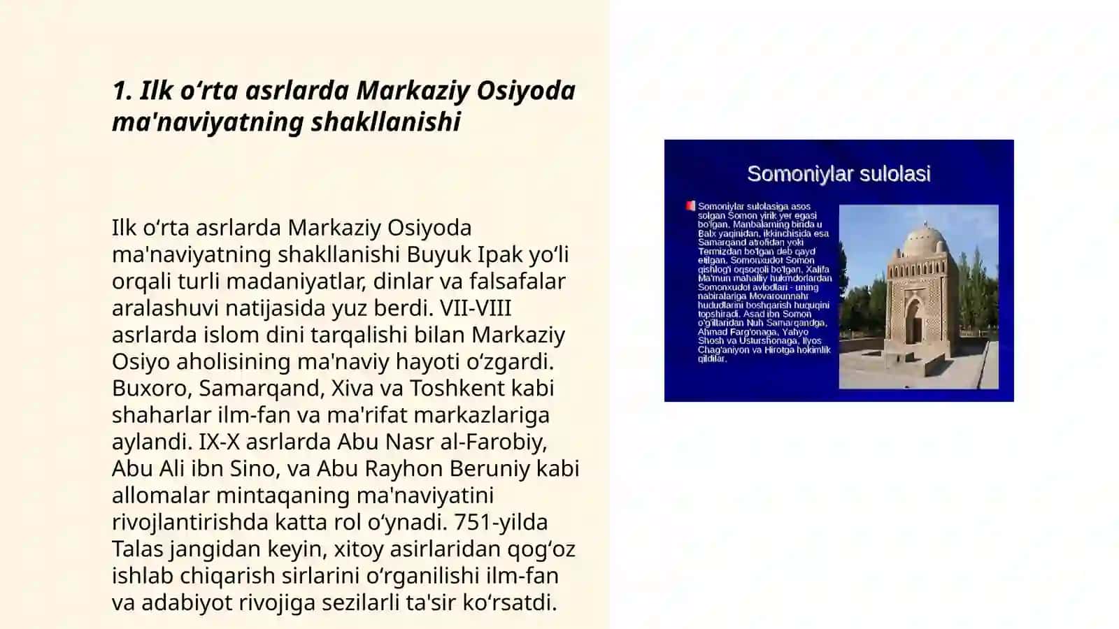 Ilk oʻrta asrlarda Markaziy Osiyoda manavit tarbiya masalari 3