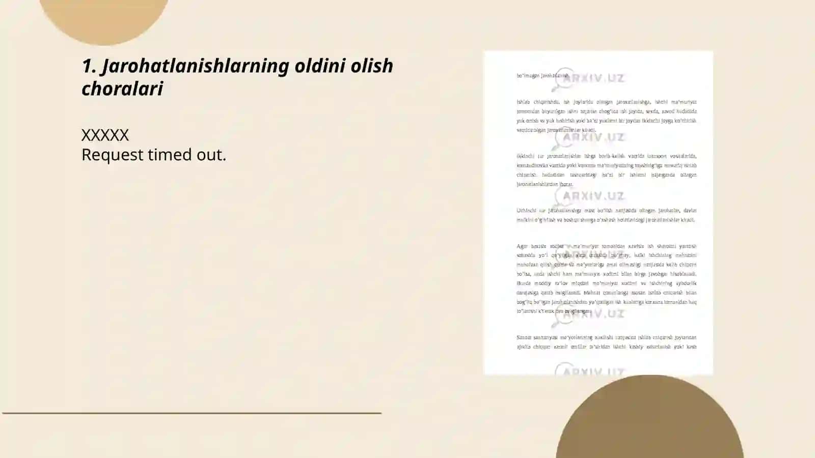 Ishlab chiqarishdadagi jarohatlanishlar va kasalliklar 3