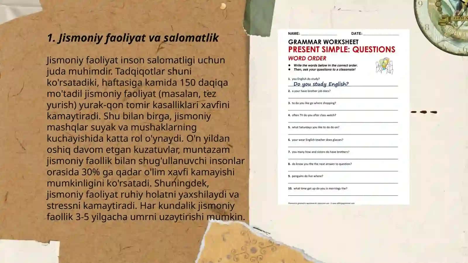 Umumrivojlantiruvchi mashqlar 3