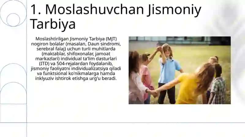 Bolalar jismoniy tarbiya nazariyasining predmeti va asosiy tushunchalari 3
