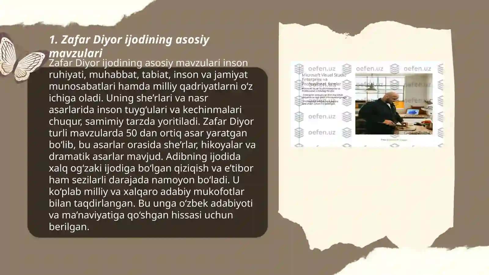 Zafar Diyor ijodi she'riyati dostonlari 3