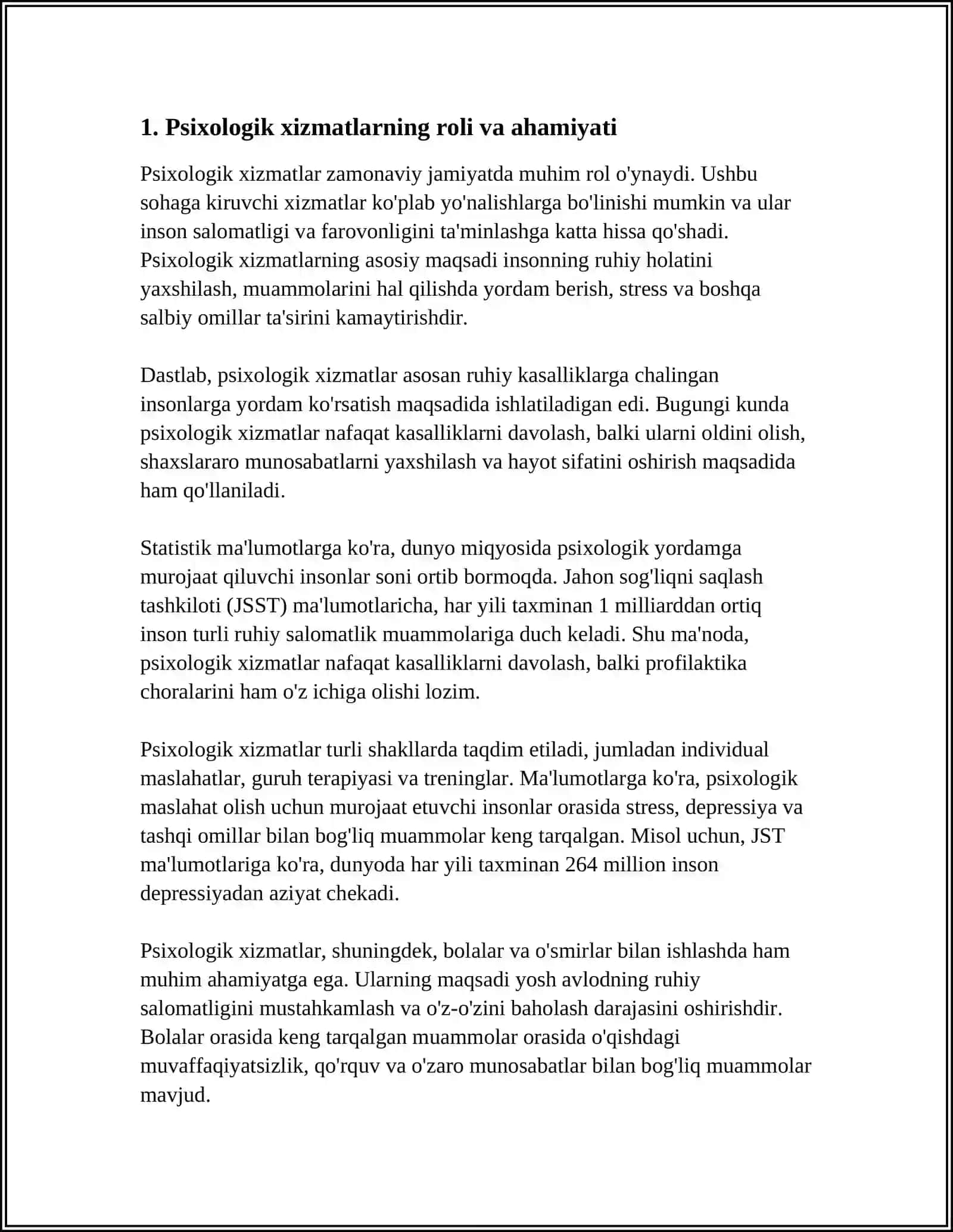 PSIXOLOGIK XIZMATNING SAMARADORLIGINI TAMINLASH MUAMMOLARI 3