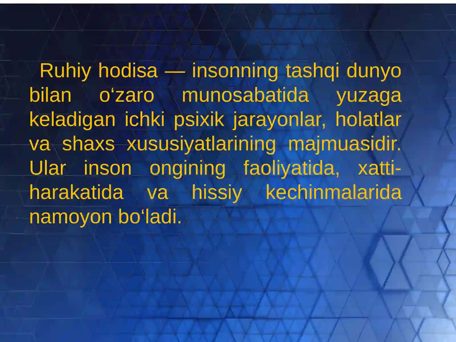 RUHIY HODISALARNING ASOSIY BOSQICHLARI VA ULARNI BELGILOVCHI OMILLAR 3
