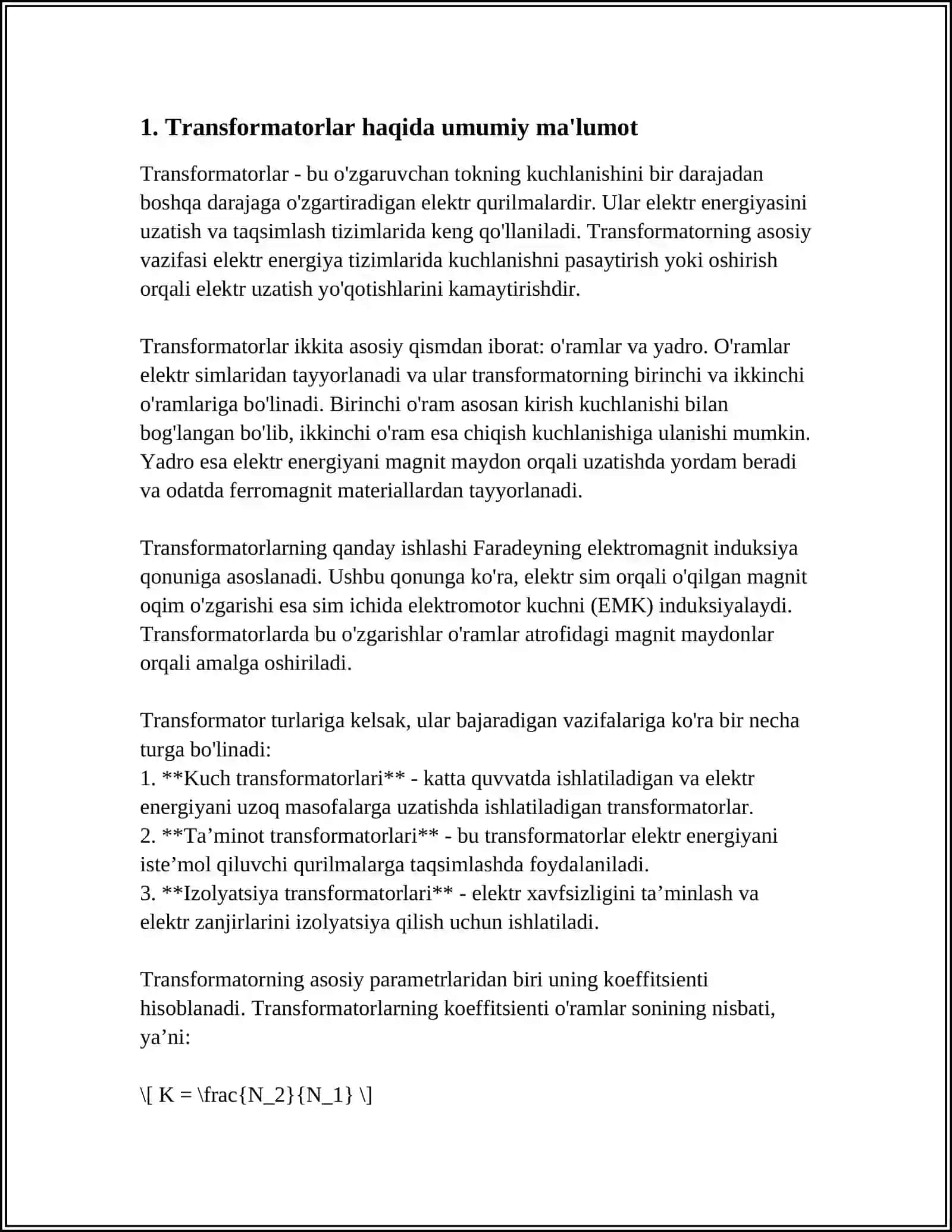 TRANSFORMATORLAR 3