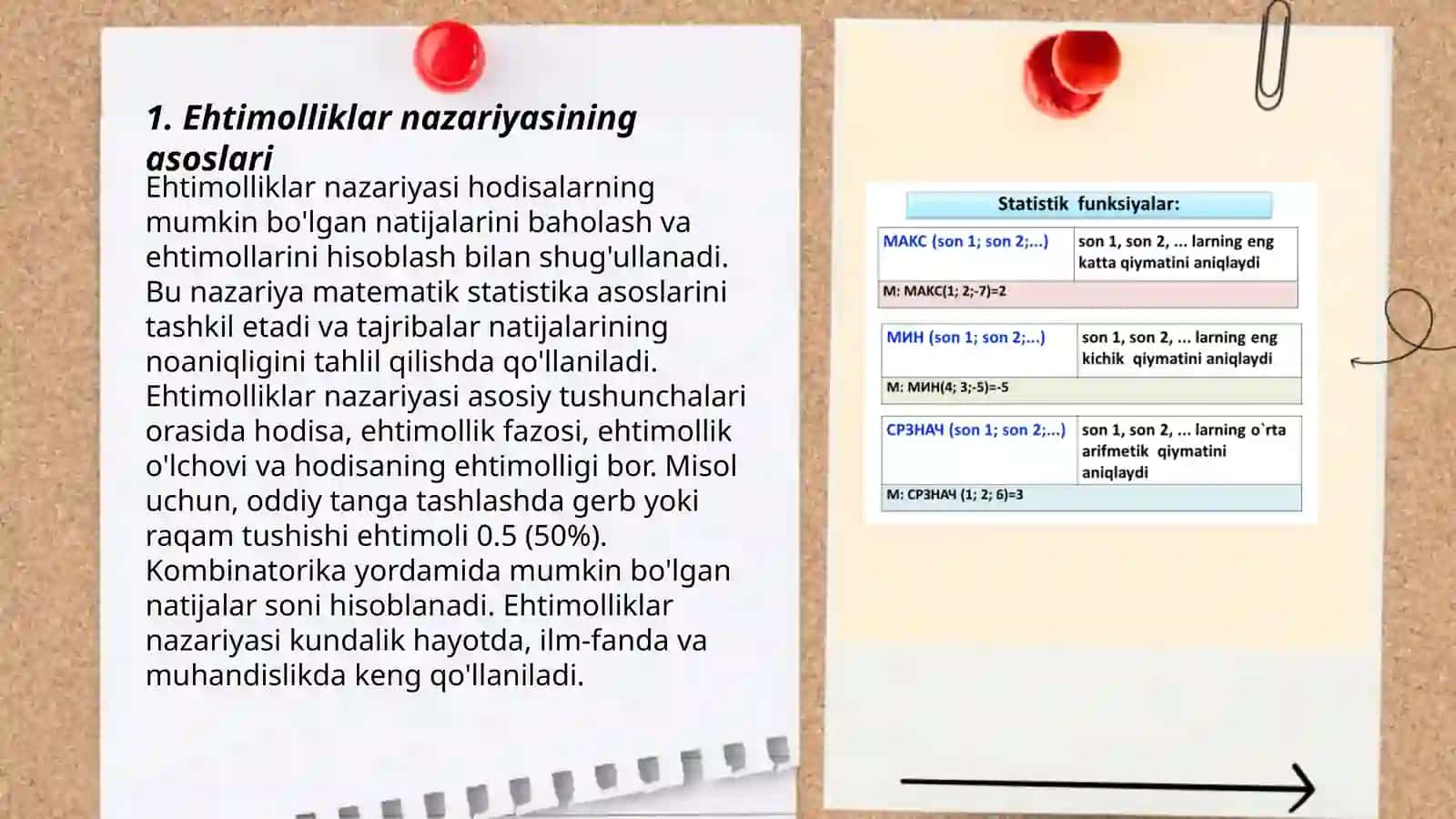 Ehtimolliklarni qo'shish va ko'paytirish hodisalarning ehtimolligini hisoblash usullari 3