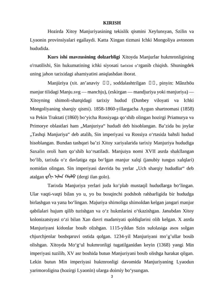 Xitoyda Manjurlar Hukmronligi 3