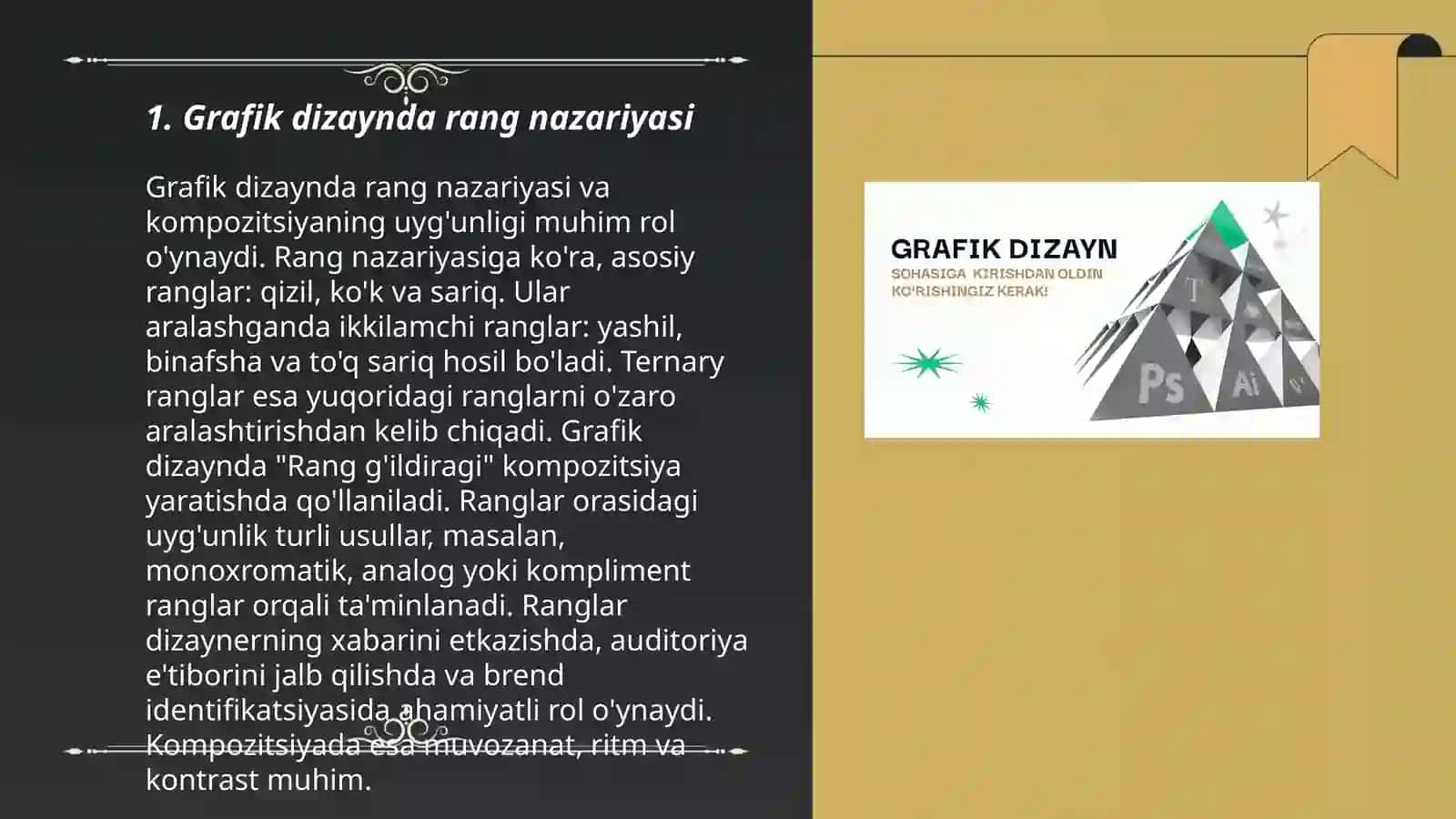 Grafik dizaynda kompazitsiya va rang uyg'unligi 3