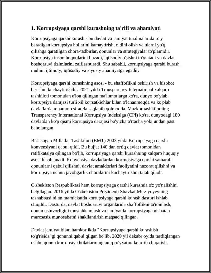 KORRUPSIYAGA QARSHI KURASH SIYOSATINING RIVOJLANISH TENDENSIYASI VA XORIJIY TAJRIBA 3