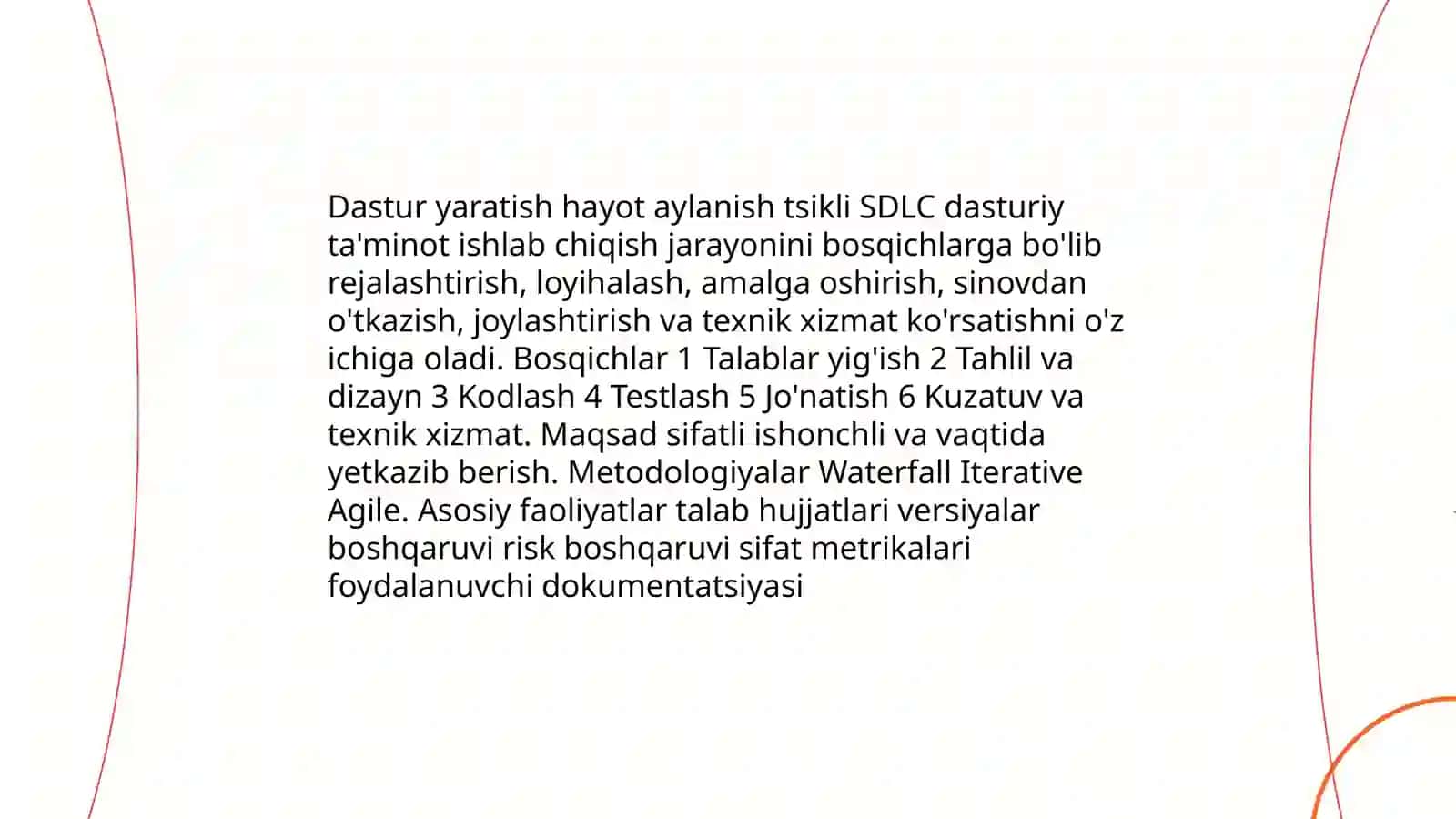 Dasturlar yaratish metodikasi 3