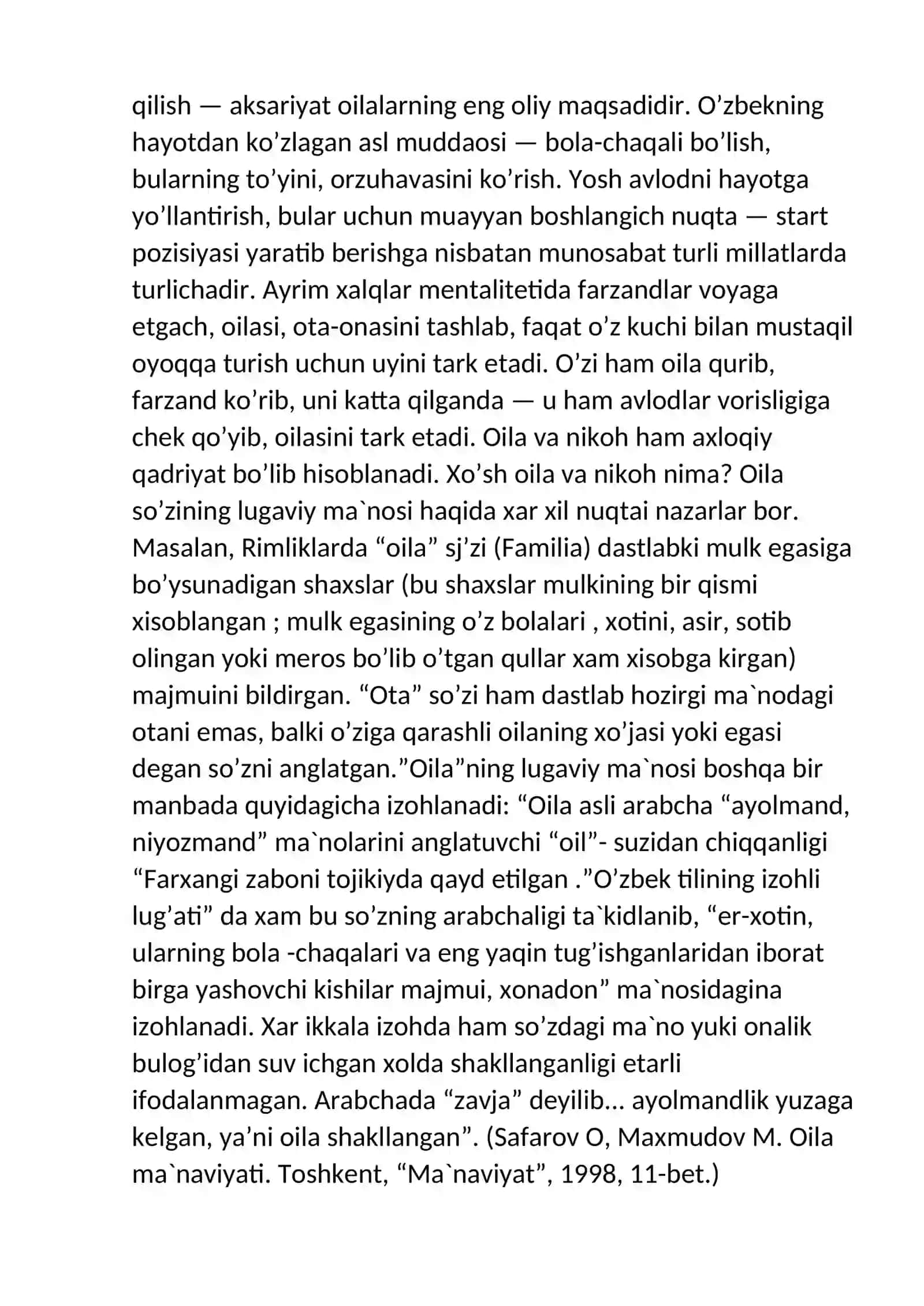 Oila va oilaviy qadriyatlar ma’naviy madaniyatning bosh omili 3