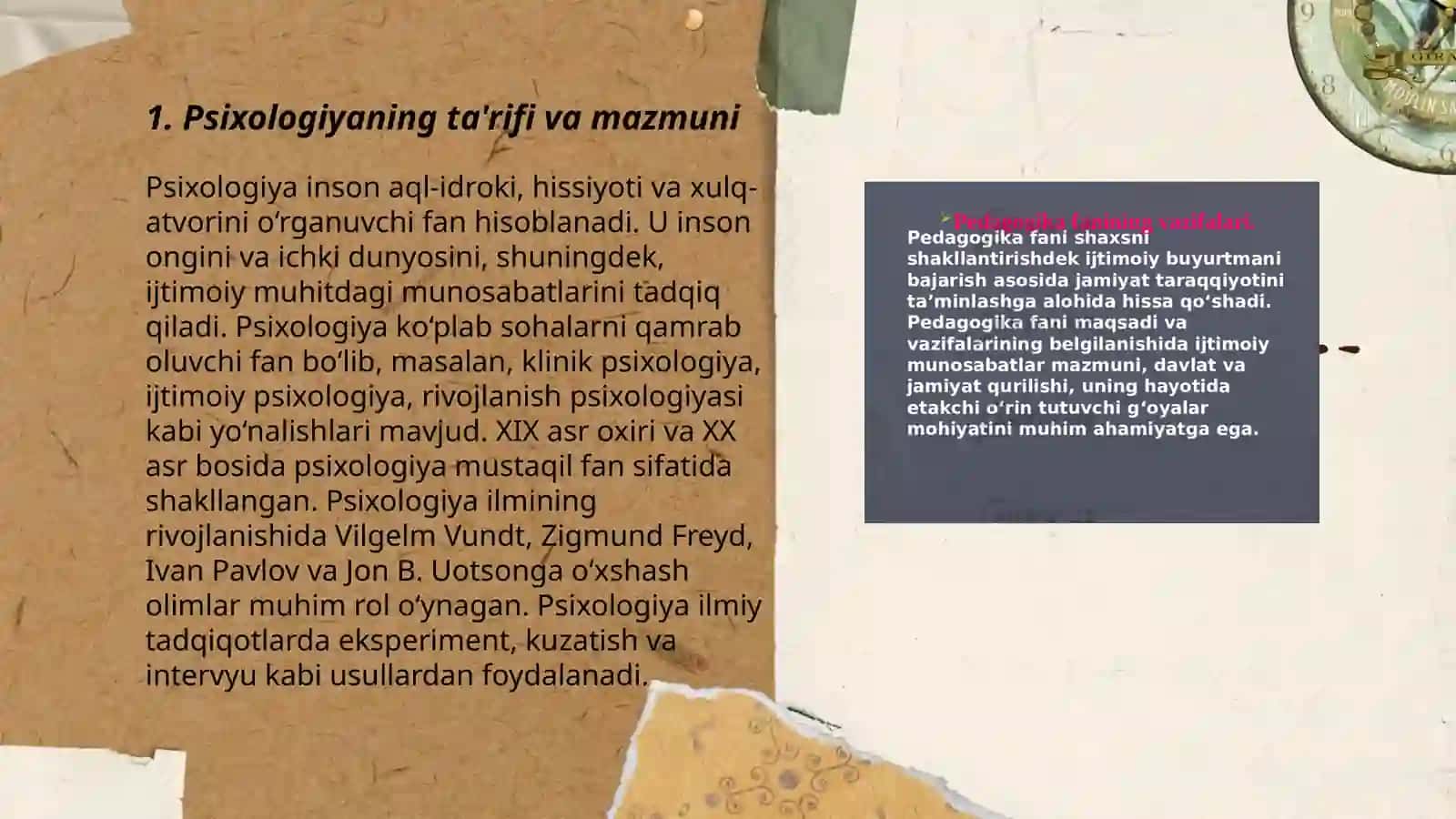Psixologiya faning maqsadi va vazifalari 3