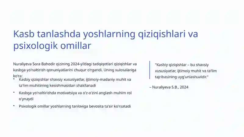 O'spirinlik davri va kasbga yo'naltirish: Yoshlarning kelajagini shakllantirish 3