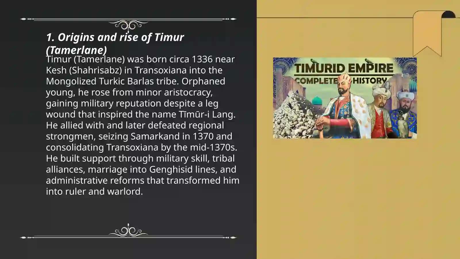 History of Timured Empire 3