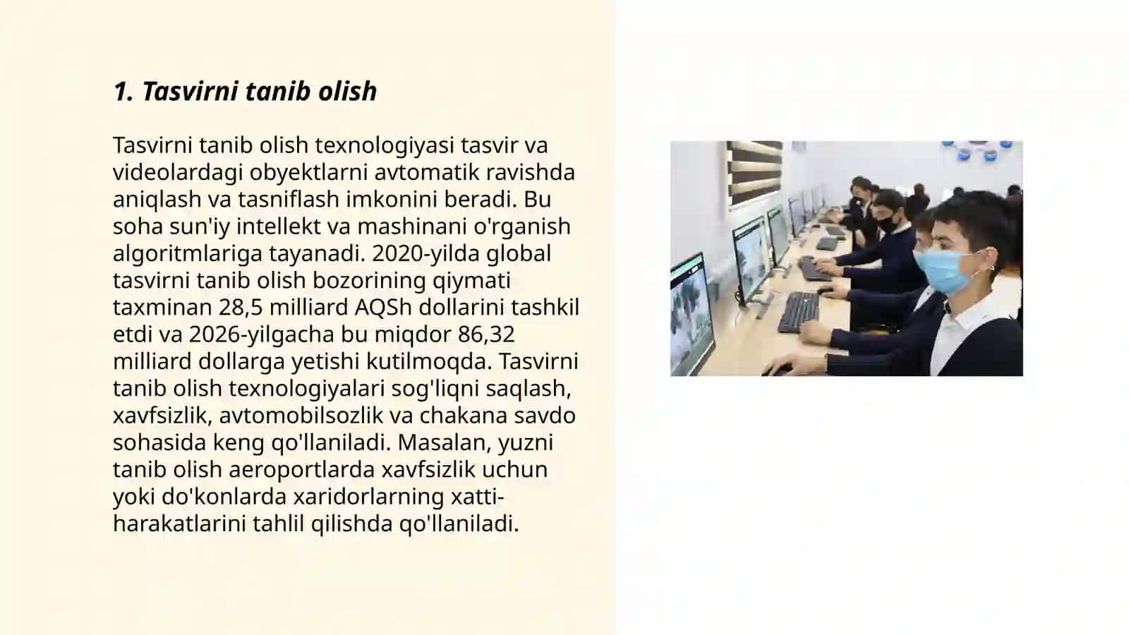 Neyron tarmoqlari yordamida yechiladigan masalalar 3