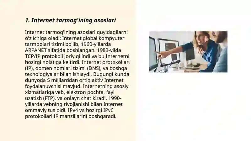 Internet xizmatlari bilan ishlash 3