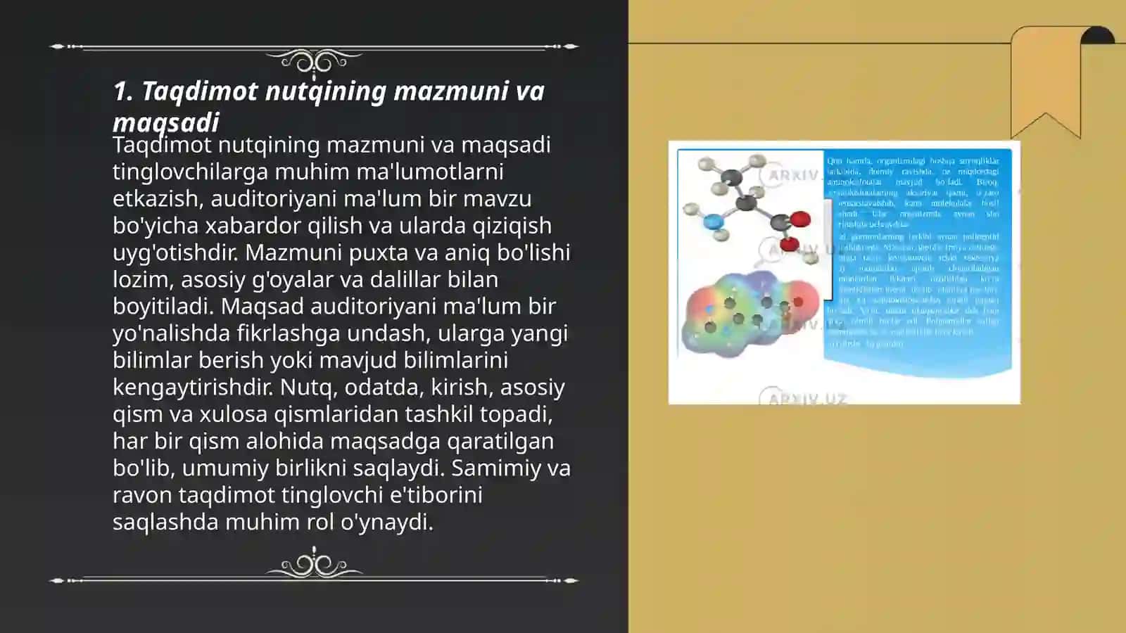 Taqdimot nutqi ommabop nutqning bir turi sifatida 3