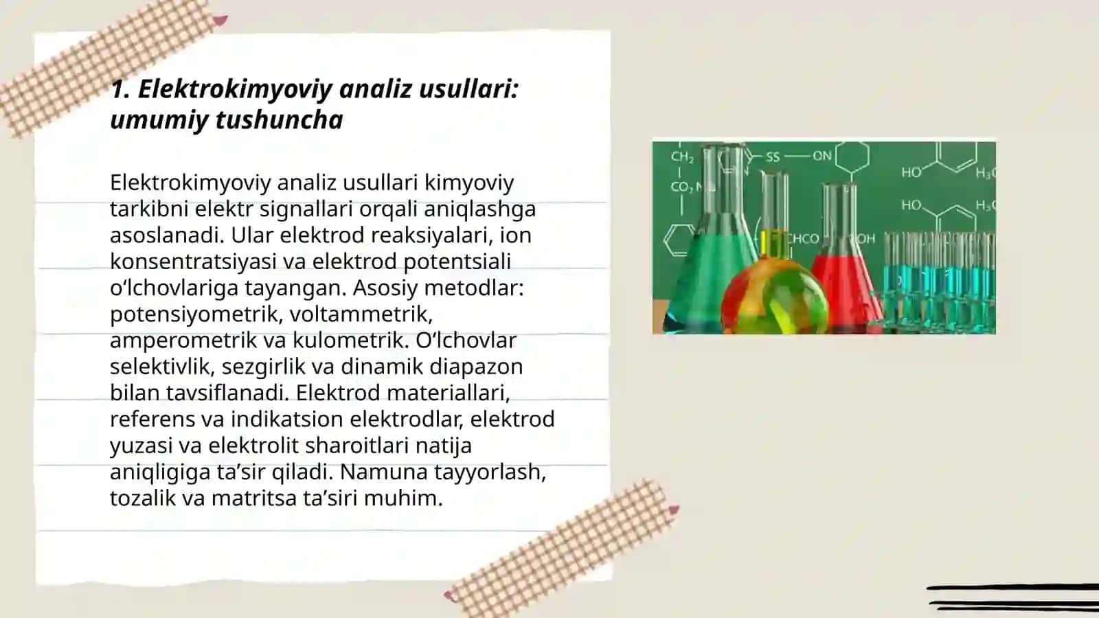 Elektrokimyoviy analiz usluları 3