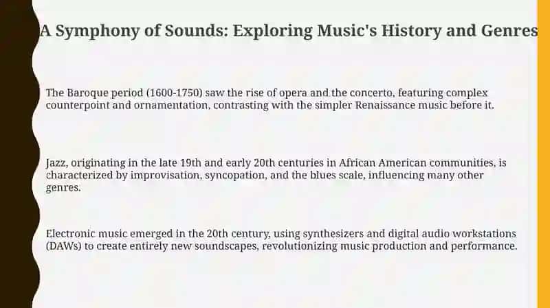 A Symphony of Sounds: History, Genres, and Cultural Impact 3