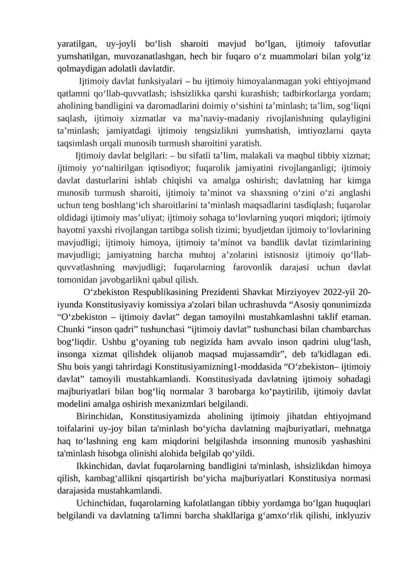 O‘zbekiston – suveren, demokratik, huquqiy, ijtimoiy va dunyoviy davlat 3